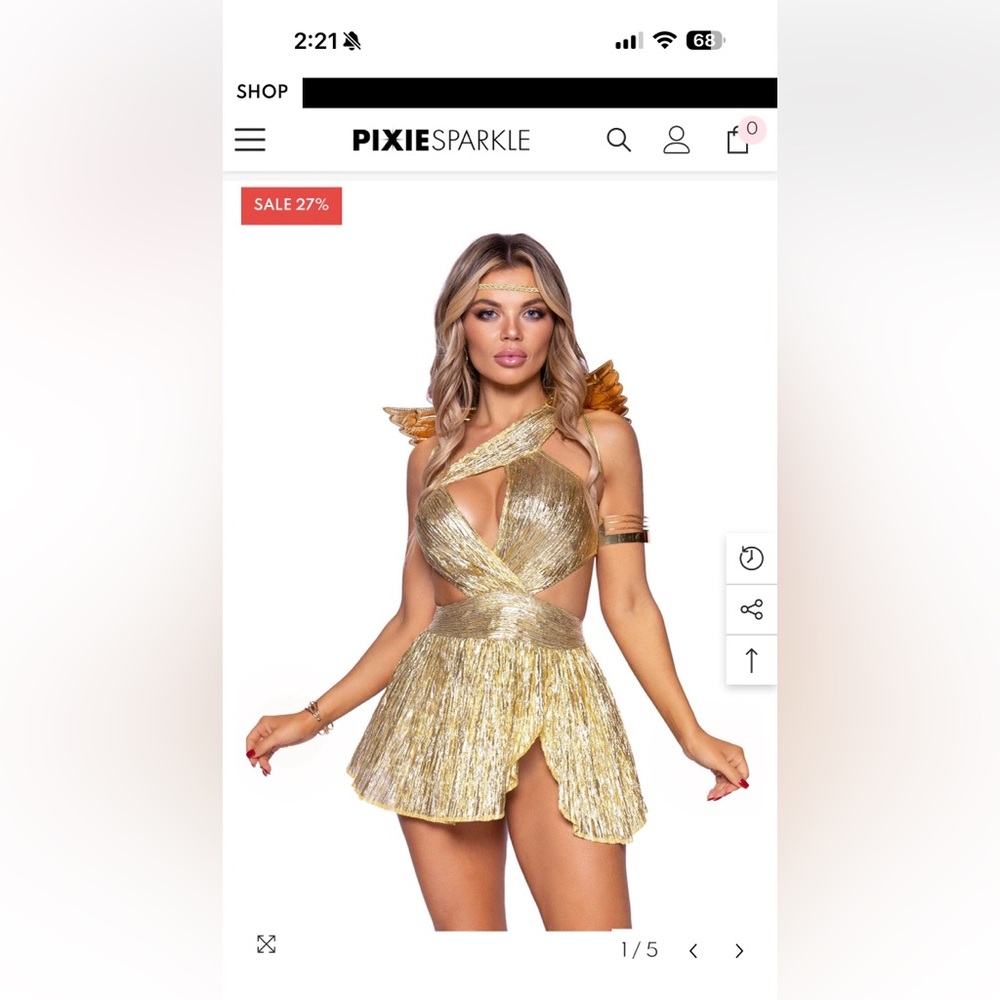 Leg Avenue Golden Angel Costume